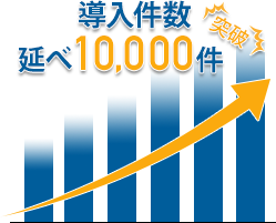 導入件数延べ10,000件以上